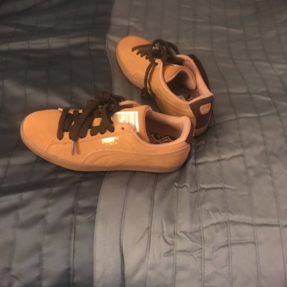 Suede Pumas.